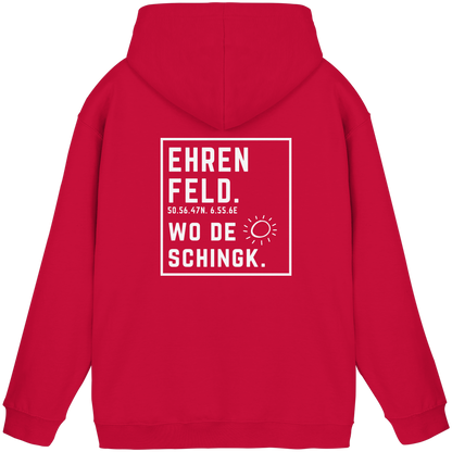 Wo de Sonn schingk - Ehrenfeld Druck Rücken  - Basic Unisex Hoodie