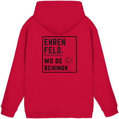 Wo de Sonn schingk - Ehrenfeld Druck Rücken - Basic Unisex Hoodie