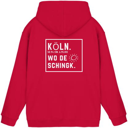 Wo de Sonn schingk - Köln Druck Rücken  - Basic Unisex Hoodie