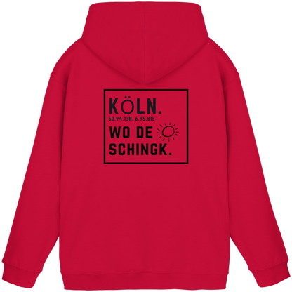 Wo de Sonn schingk - Köln Druck Rücken  - Basic Unisex Hoodie