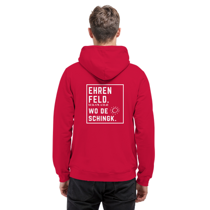 Wo de Sonn schingk - Ehrenfeld Druck Rücken  - Basic Unisex Hoodie