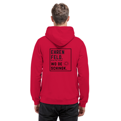 Wo de Sonn schingk - Ehrenfeld Druck Rücken - Basic Unisex Hoodie