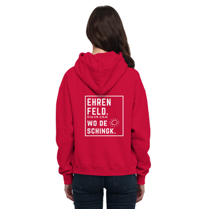 Wo de Sonn schingk - Ehrenfeld Druck Rücken  - Basic Unisex Hoodie