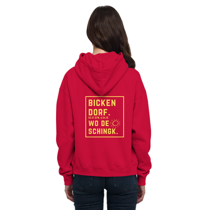 Wo de Sonn schingk - Bickendorf Druck Rücken - Basic Unisex Hoodie