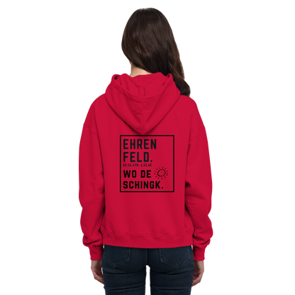 Wo de Sonn schingk - Ehrenfeld Druck Rücken - Basic Unisex Hoodie