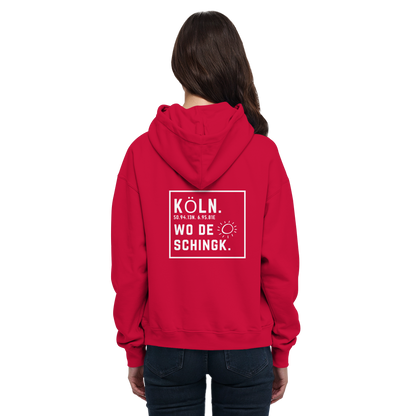 Wo de Sonn schingk - Köln Druck Rücken  - Basic Unisex Hoodie