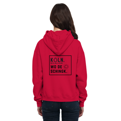 Wo de Sonn schingk - Köln Druck Rücken  - Basic Unisex Hoodie