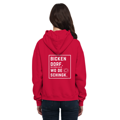 Wo de Sonn schingk - Bickendorf Druck Rücken - Basic Unisex Hoodie