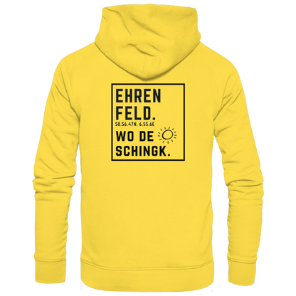 Wo de Sonn schingk - Ehrenfeld Druck Rücken - Basic Unisex Hoodie