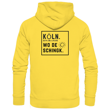 Wo de Sonn schingk - Köln Druck Rücken  - Basic Unisex Hoodie