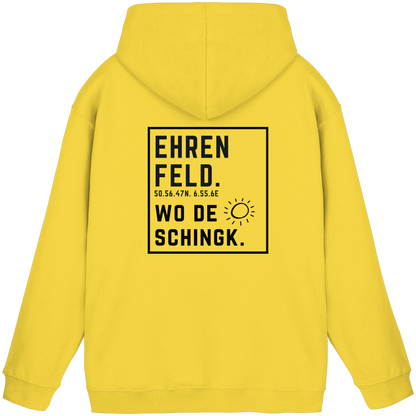 Wo de Sonn schingk - Ehrenfeld Druck Rücken - Basic Unisex Hoodie