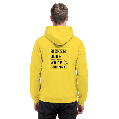 Wo de Sonn schingk - Bickendorf Druck Rücken - Basic Unisex Hoodie