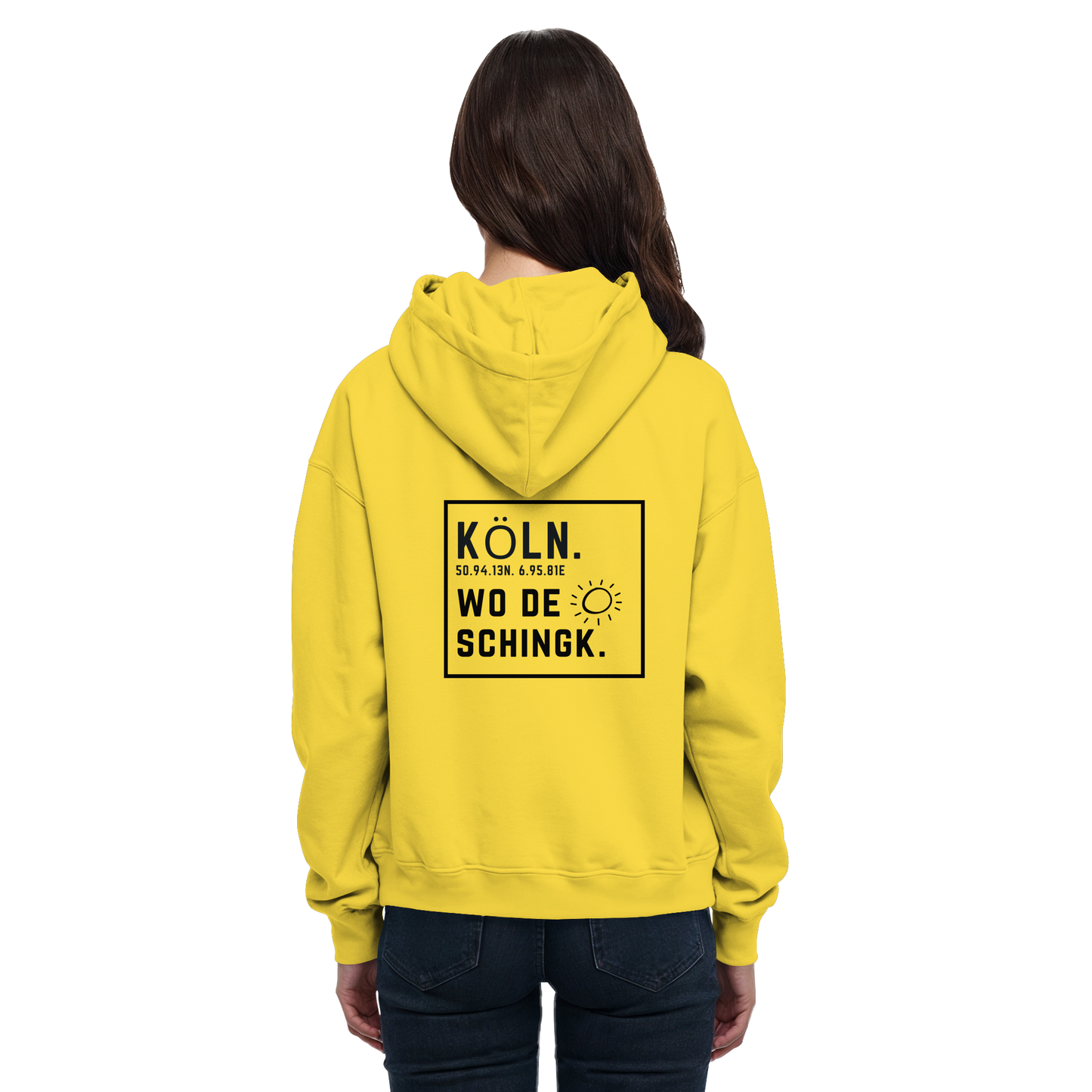 Wo de Sonn schingk - Köln Druck Rücken  - Basic Unisex Hoodie