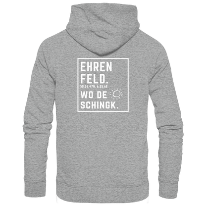 Wo de Sonn schingk - Ehrenfeld Druck Rücken  - Basic Unisex Hoodie