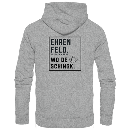 Wo de Sonn schingk - Ehrenfeld Druck Rücken - Basic Unisex Hoodie