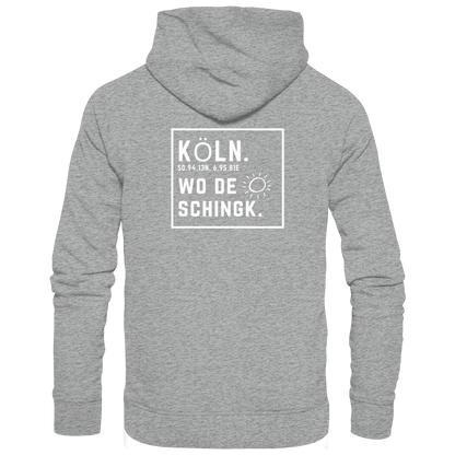 Wo de Sonn schingk - Köln Druck Rücken  - Basic Unisex Hoodie