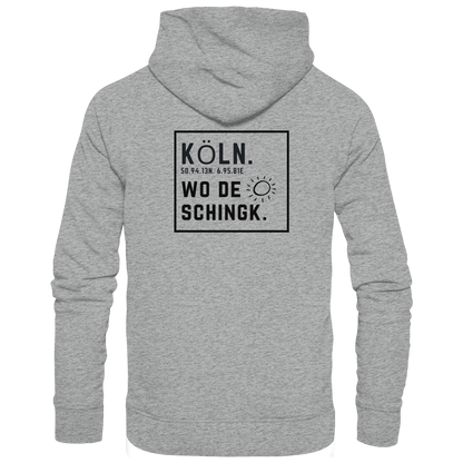 Wo de Sonn schingk - Köln Druck Rücken  - Basic Unisex Hoodie