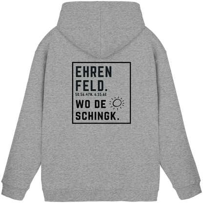 Wo de Sonn schingk - Ehrenfeld Druck Rücken - Basic Unisex Hoodie