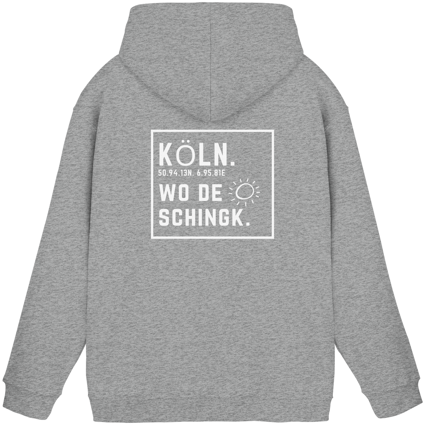 Wo de Sonn schingk - Köln Druck Rücken  - Basic Unisex Hoodie