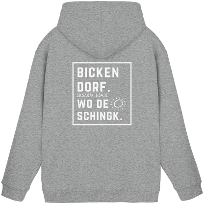 Wo de Sonn schingk - Bickendorf Druck Rücken - Basic Unisex Hoodie