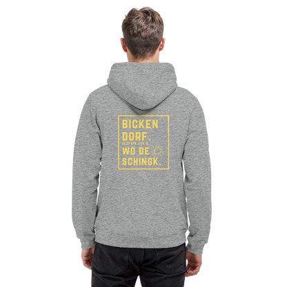 Wo de Sonn schingk - Bickendorf Druck Rücken - Basic Unisex Hoodie