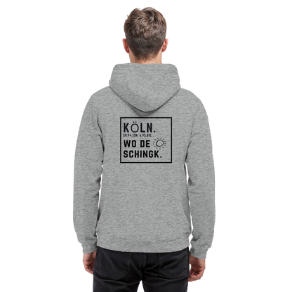 Wo de Sonn schingk - Köln Druck Rücken  - Basic Unisex Hoodie