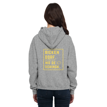 Wo de Sonn schingk - Bickendorf Druck Rücken - Basic Unisex Hoodie