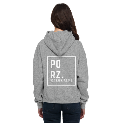 Porz Koordinaten (großer Druck Rücken) - Basic Unisex Hoodie