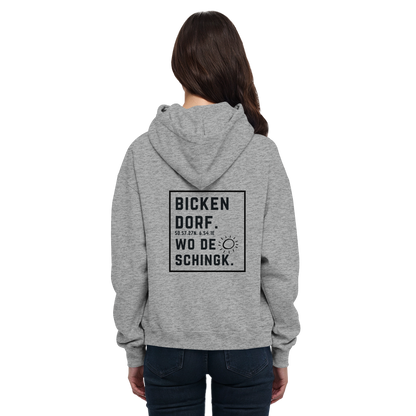 Wo de Sonn schingk - Bickendorf Druck Rücken - Basic Unisex Hoodie