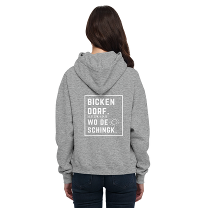 Wo de Sonn schingk - Bickendorf Druck Rücken - Basic Unisex Hoodie