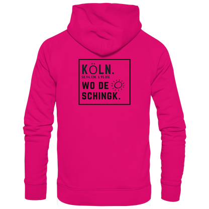 Wo de Sonn schingk - Köln Druck Rücken  - Basic Unisex Hoodie