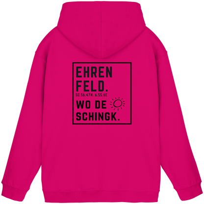 Wo de Sonn schingk - Ehrenfeld Druck Rücken - Basic Unisex Hoodie