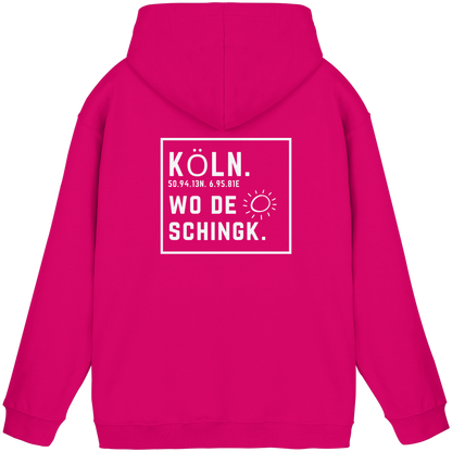 Wo de Sonn schingk - Köln Druck Rücken  - Basic Unisex Hoodie