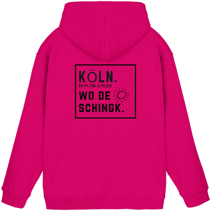 Wo de Sonn schingk - Köln Druck Rücken  - Basic Unisex Hoodie