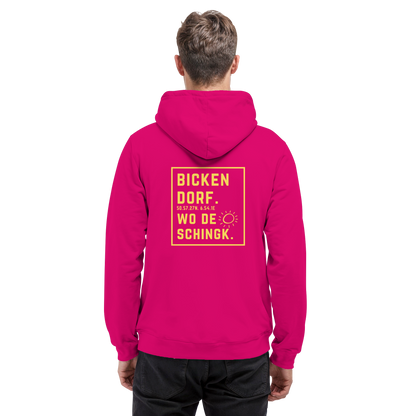 Wo de Sonn schingk - Bickendorf Druck Rücken - Basic Unisex Hoodie