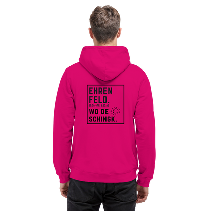Wo de Sonn schingk - Ehrenfeld Druck Rücken - Basic Unisex Hoodie