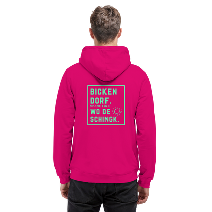 Wo de Sonn schingk - Bickendorf Druck Rücken - Basic Unisex Hoodie