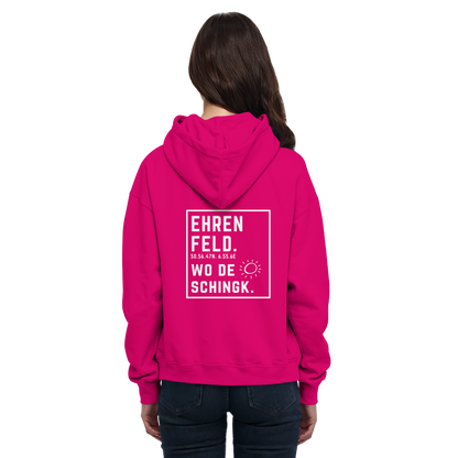 Wo de Sonn schingk - Ehrenfeld Druck Rücken  - Basic Unisex Hoodie