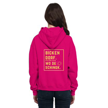 Wo de Sonn schingk - Bickendorf Druck Rücken - Basic Unisex Hoodie