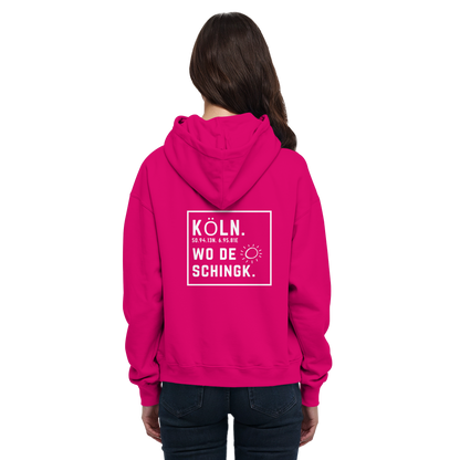 Wo de Sonn schingk - Köln Druck Rücken  - Basic Unisex Hoodie