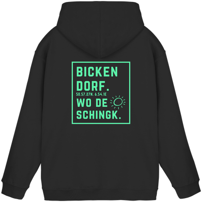 Wo de Sonn schingk - Bickendorf Druck Rücken - Basic Unisex Hoodie