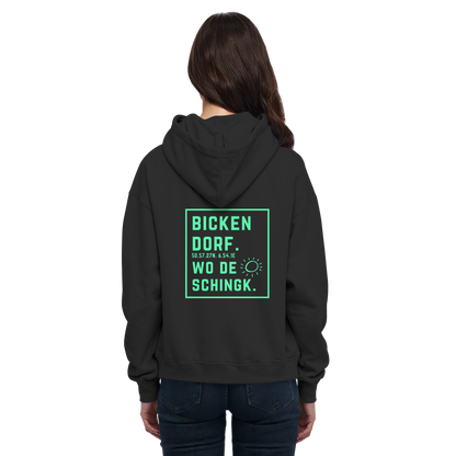 Wo de Sonn schingk - Bickendorf Druck Rücken - Basic Unisex Hoodie
