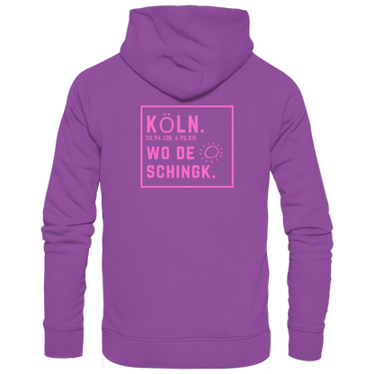 Wo de Sonn schingk - Köln Druck Rücken - Basic Unisex Hoodie