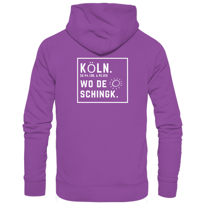 Wo de Sonn schingk - Köln Druck Rücken  - Basic Unisex Hoodie