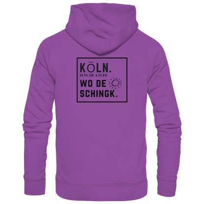 Wo de Sonn schingk - Köln Druck Rücken  - Basic Unisex Hoodie