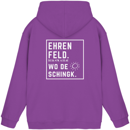 Wo de Sonn schingk - Ehrenfeld Druck Rücken  - Basic Unisex Hoodie