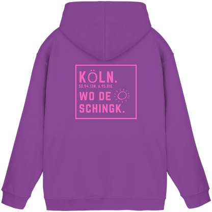 Wo de Sonn schingk - Köln Druck Rücken - Basic Unisex Hoodie