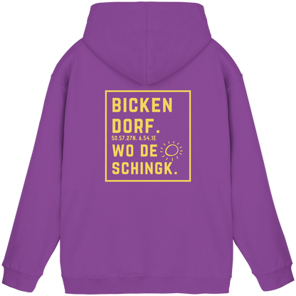 Wo de Sonn schingk - Bickendorf Druck Rücken - Basic Unisex Hoodie
