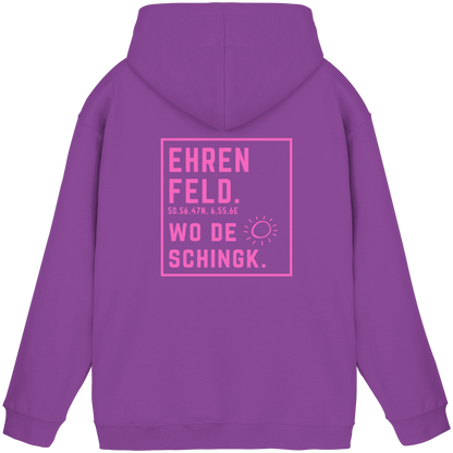 Wo de Sonn schingk - Ehrenfeld Druck Rücken  - Basic Unisex Hoodie