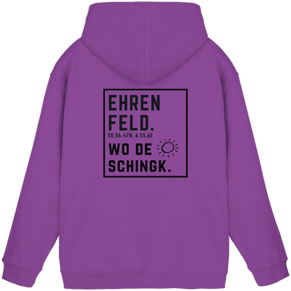 Wo de Sonn schingk - Ehrenfeld Druck Rücken - Basic Unisex Hoodie